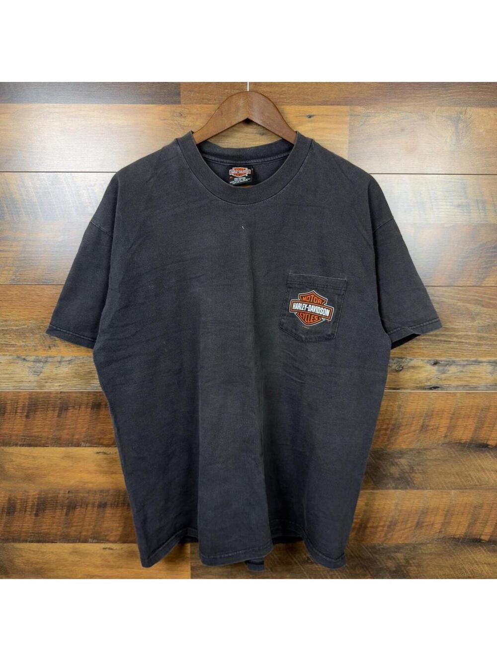 Harley-Davidson Knucklehead Panhead Shovelhead Blockhead Pocket Tee XL